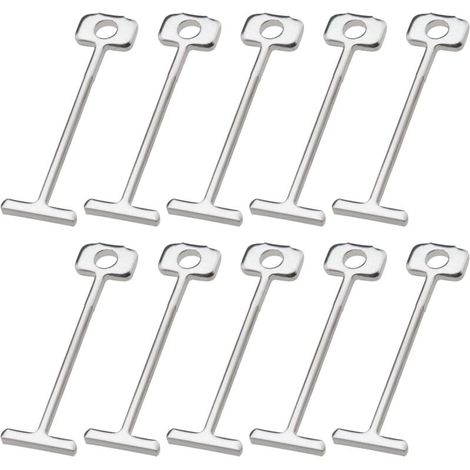 200pcs T-Pins Aiguilles en Acier Remplaçables Système de Nivellement des Carreaux 1.5mm Nivellement des Carreaux Sols Murs Outil de Construction Bâtiments (1/4)