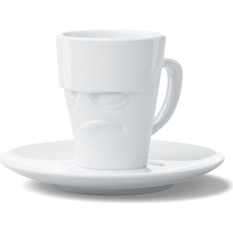 Tasse et sous tasse expresso en Porcelaine Tassen - Grincheux (1/3)