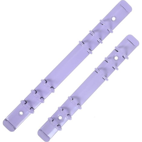 Healifty Lot de 2 pinces à reliure en alliage d'aluminium violet (1/5)