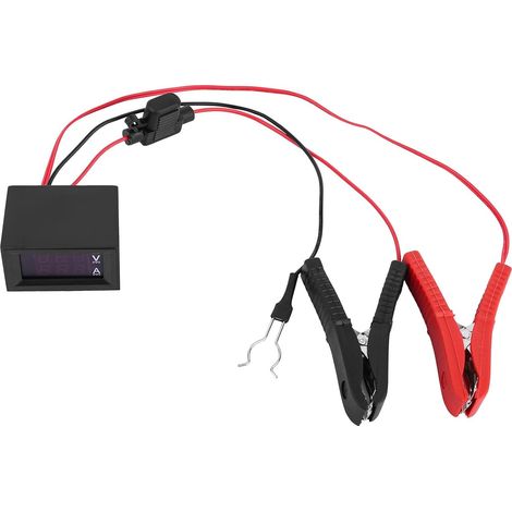 Testeur Décharge Batterie Automobile, Testeur Alternateur Voiture avec Affichage Numérique Tension & Pinces Détecteur Fuite 12V Auto pour Détecter Problèmes Décharge Cachée sur Voitures SUV (1/5)
