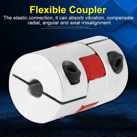 Accouplement flexible pour arbre en forme d'araignée, diamètre extérieur 20 mm x longueur 25 mm, connecteur pour moteur pas à pas CNC (1/5)
