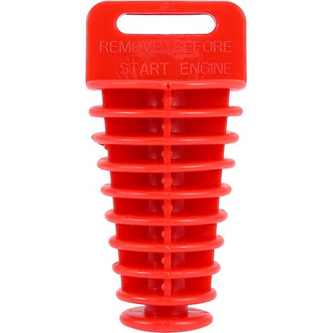 Bouchon de lavage et silencieux pour tuyau d'échappement ATV Quad moto 2/4 temps - Red, Rubber, 27-47mm