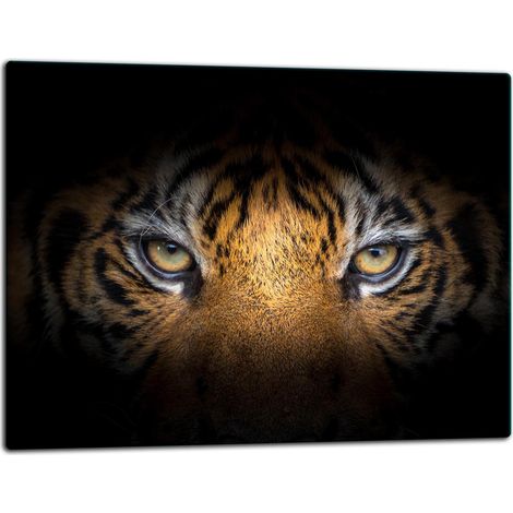 Tabla de cortar de vidrio 52x40 tigre (1/5)