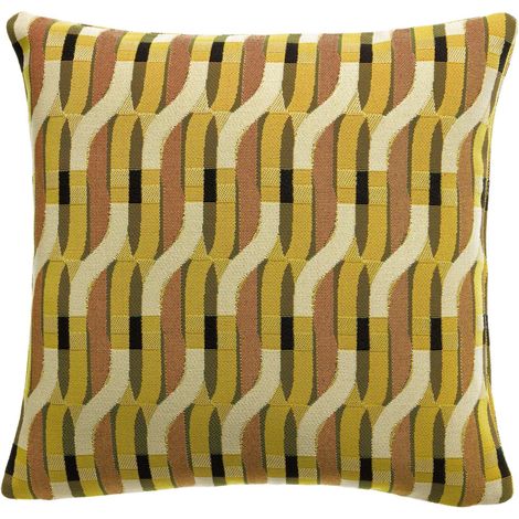 VIVARAISE - Coussin outdoor Kali Vivaraise - Tissage Jacquard Mirabelle 45x45 cm