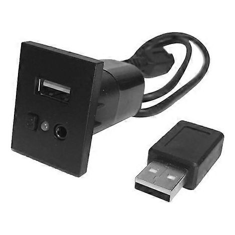Adaptateur d'entrée audio USB AUX pour lecteur DVD de voiture, avec interface et bouton de commutation, compatible avec Ford Focus 2 MK2 (2009-2011) (1/5)