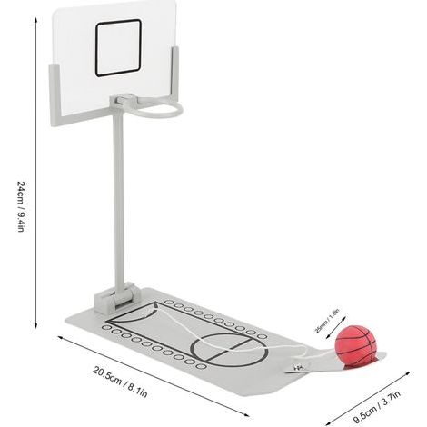 Miniatur-Basketballkorb für den Schreibtisch – Sportliche Schreibtischdekoration für Basketballfans (1/5)