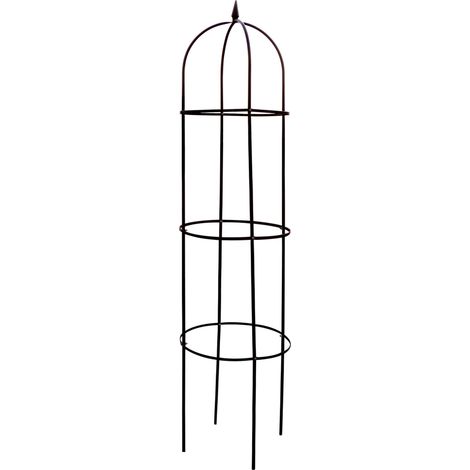 Metall Rankhilfe 200 cm grün - Rank Obelisk Rosenturm Rankgitter Blumengitter