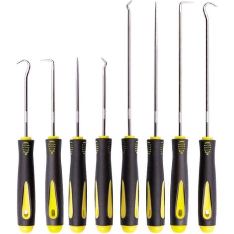 Pcs Set of Hooks and Screwdriver Mechanical of Precision, Set of Hooks and Screwdriver Mechanical, Tool to dégarnir the Habillage of Door Puller Seal Injector, Hooks Long Range (1/5)