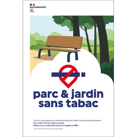 Panneau Espace Sans Tabac Parc & Jardin 400X600 - 4002613 (1/2)