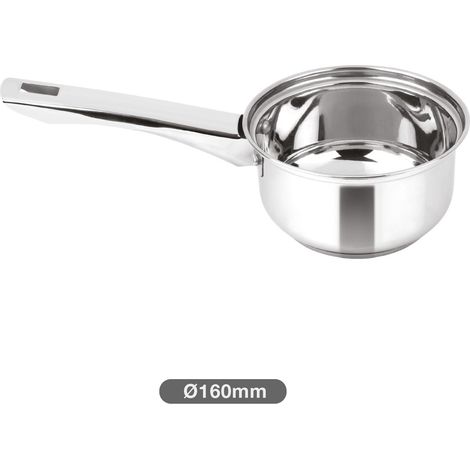 Cazo de acero inoxidable y aluminio Ø16cm (1/5)
