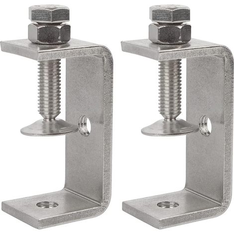 Collier De Serrage En C - Acier Inoxydable 304 - 65 mm - Pour Assemblage Bois Métal Soudure - Lot De 2