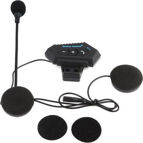 Casque de moto - Qii lu - Bluetooth 4.1 - Mains libres - 180g (1/4)