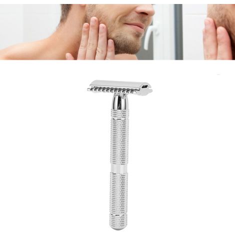 Rasoir manuel britannique à l'ancienne pour homme, rasoir manuel, rasoir en métal 2 (1/5)