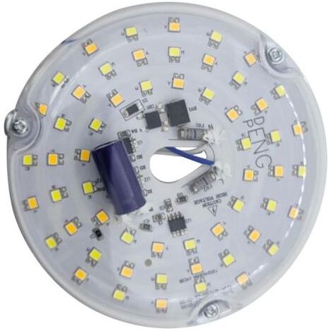 Panneau de Remplacement de Feu de Plafond LED, 3CCT 3000K 4000K 6000K Kit de Modernisation du Ventilateur de Plafond LED 4 Pouces Efficacité énergétique 15W Light (230V) (1/5)