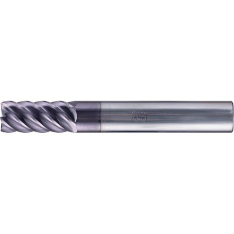 PFERD VHM Eckfräser lang 6 Schneiden Ø 10 mm scharf TiAlN Schaft HA Universal Line Schlichten Besäumen (1/4)