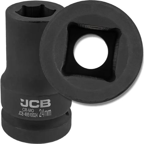 JCB IMPACT Steckschlüssel tief 1" 24 mm 6-Punkt Cr-Mo