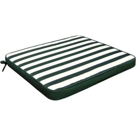 Cuscino quadrato in poliestere impermeabile e sfoderabile 40x40 cm per sedia -  DarkOliveGreen