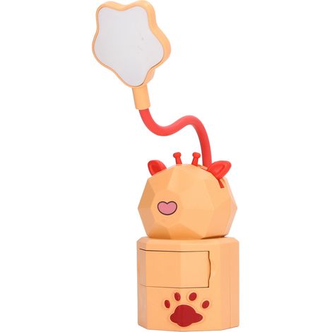 Lampe de chevet LED 5V 3W, col de cygne, chargement USB, figurine de cerf, pour table YC-5802, orange (1/5)