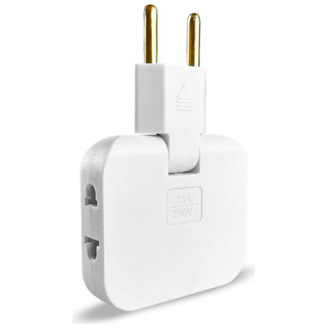royaluxe-Bloc multiprise plat pour armoires avec 3 prises Prise plate orientable à 180° Multiprise 16 A / 250 V