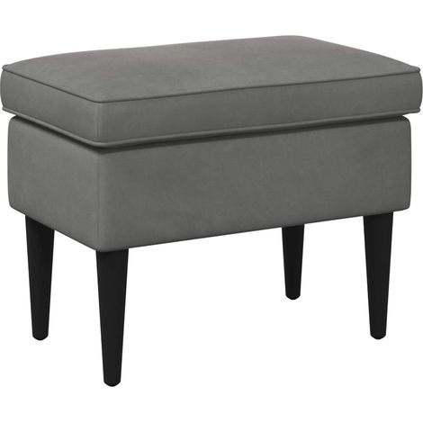 vidaXL  Foot Stool  Dark Grey 55 x 35 x 41 cm Velvet