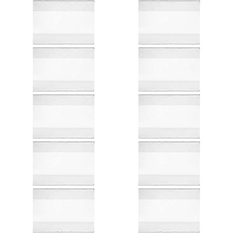 Porte-étiquettes à clip en acrylique pour commerces, paquet de 20 (1/5)