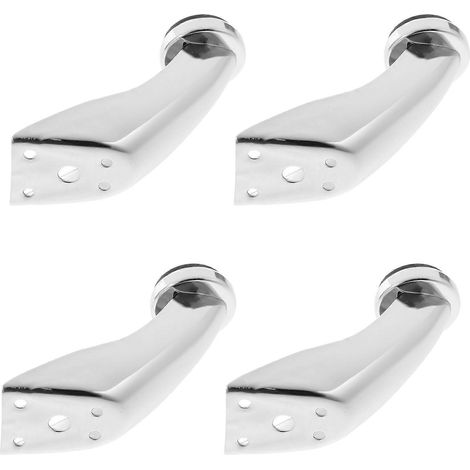 Pieds de meubles, pieds de canapé en métal, pieds de canapé de rechange, lot de 12, argent (1/5)