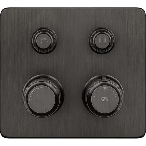 Gessi Hi-FI Fertigmontageset Thermostat mit Tasten-Bedienung