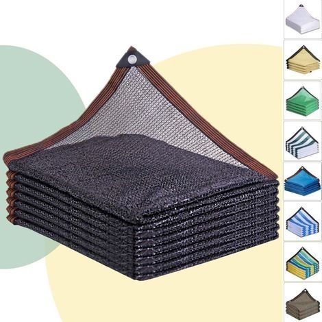 Voile Solaire 3x4m Filet d'ombrage avec Effet d'ombrage à 50 %,Filet d'ombrage Filet de Protection UV Respirant rafraîchissant Balcon Filet de Jardin Filet Brise-Vent (1/5)