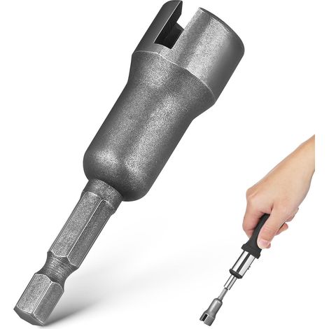 Adaptateur de Douille et Entretien Automobile pour Réparations Mécaniques Hexagonal en Acier 65mm Embout à Écrou Fendu Portable pour Perceuse Électrique (1/5)