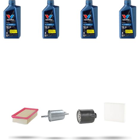 Kit tagliando 4 FILTRI e 4L OLIO compatibile con Vw Fox (5Z1) 1.4 55kw Dal 2005 (1/5)