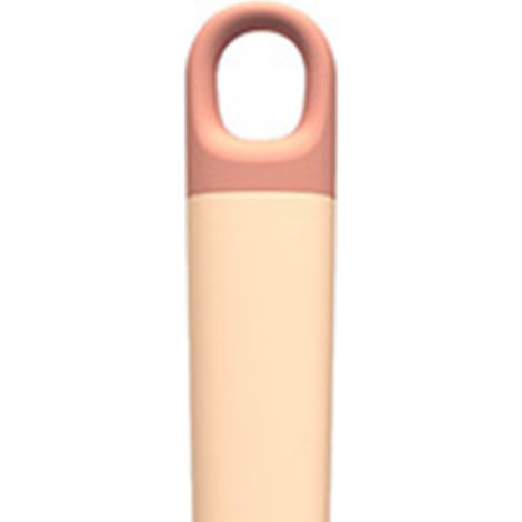 Brosse de toilette bicolore à double face, en plastique, avec manche amovible, en forme de patte de chat, pour le nettoyage des toilettes à domicile, rose (1/5)
