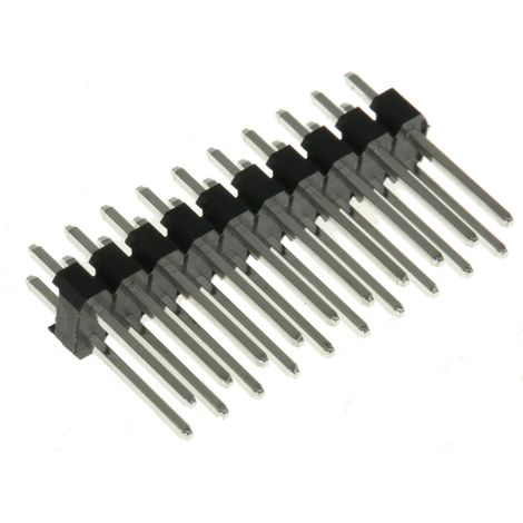 Embase à broches RS PRO, 20 pôles , 2.54mm, 2 rangées , 1.0A, Droit