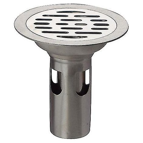 Bonde de sol ronde pour douche, en acier inoxydable 304, 10 cm, adaptée aux zones humides et à l'évacuation des eaux usées domestiques.-AquaForge (1/2)