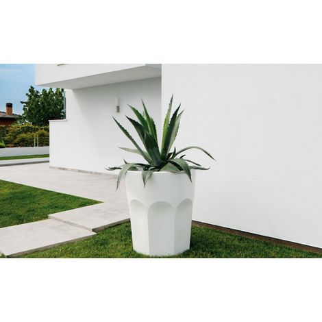Cubalibre Bianco vaso bicchiere cuba libre tumbler in polietilene colorato originale Plust di design bar ristoranti hotel giardino terraza veranda casa (1/2)