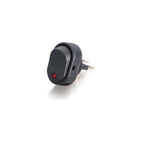 INTERRUPTEUR OVALE à LED ROUGE