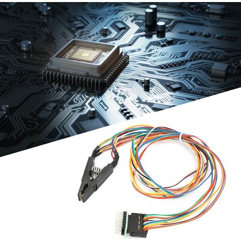 Pince de test pour programmateur SOP16 SOIC16 16 broches, pince de test pour circuit intégré SOP16 vers DIP8, clip pour mémoire flash (1/5)