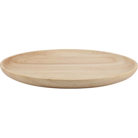 Plateau ronde en bois élégant pour thé, sushi, fruits, collations, service maison ou restaurant, diamètre 12.5 cm (1/5)