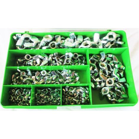 Assortimento di 200 dadi ad alette gallettti