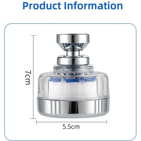 Tête d'éclaboussure de robinet à économie d'eau filtre en coton PP adaptateur de robinet de cuisine universel évier robinet aérateur buse salle de bain accessoires 1 (1/5)