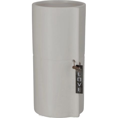 Pot en céramique, Design élégant, Utilisation polyvalente, Gris clair-a, S-a (1/2)