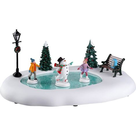Lemax Frosty Goes Ice Skating 24951 villaggio di natale (1/2)