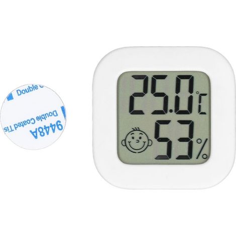 Thermometer hygrometer gauge of temperature display digital LCD with battery integrated (1/5)