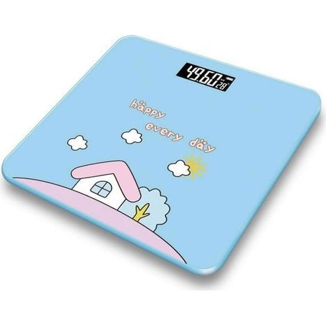 (Bleu)Pèse personne électronique Bleu - Grand écran LCD - Capacité 180 Kg (1/5)