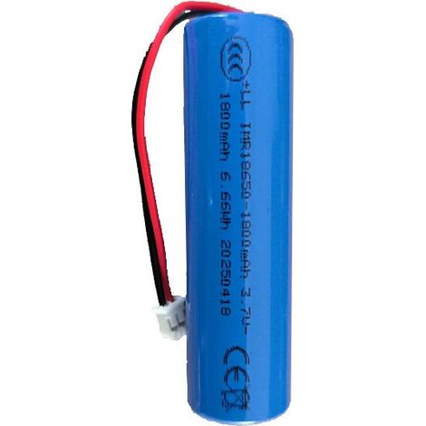 Suinga – Batterie lithium-ion 1800 mAh 3,7 V – IMR18650 – 6,66 Wh – Connecteur XH2.54/2P pour applications électroniques