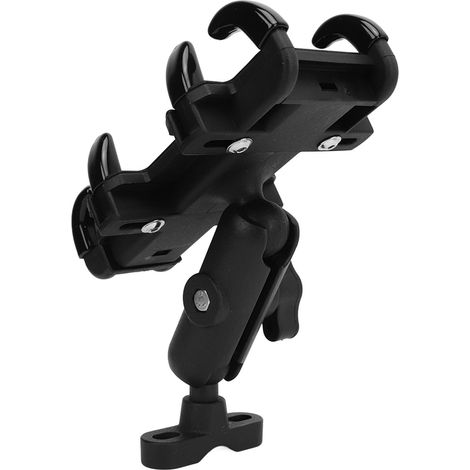 Support de téléphone télescopique pour moto, angle réglable, fixation par 8 griffes sur le guidon, compatible avec scooters et vélos. (1/5)
