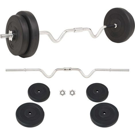 Set di manubri da 30 kg per fitness bodybuilding e sport 020000743