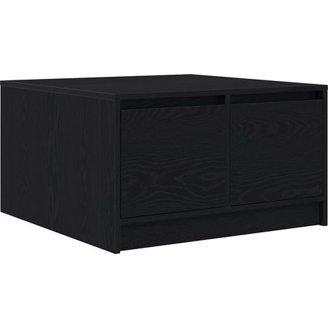Maison Exclusive - Couchtisch mit Schubladen Schwarz Eichen-Optik
