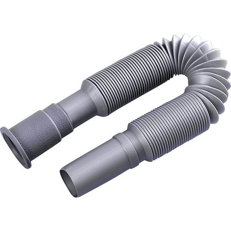 Tuyau d'évacuation pour évier, évacuation universelle, diamètre de raccordement 1 1/4 pouce, flexible et extensible en plastique pour éviers de cuisine (1/5)
