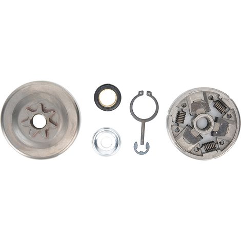 Kit d'embrayage à pignon pour tronçonneuse adapté aux modèles Stihl 024, 026, MS240, MS260, MS270 et MS280 (1/4)