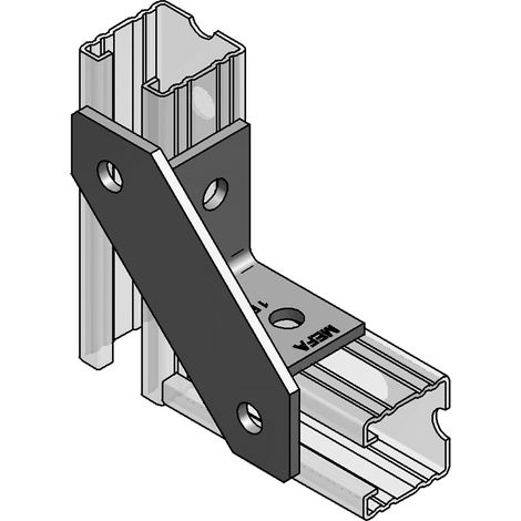 Universalknoten, 114 x 114 x 5 mm für Profil 45